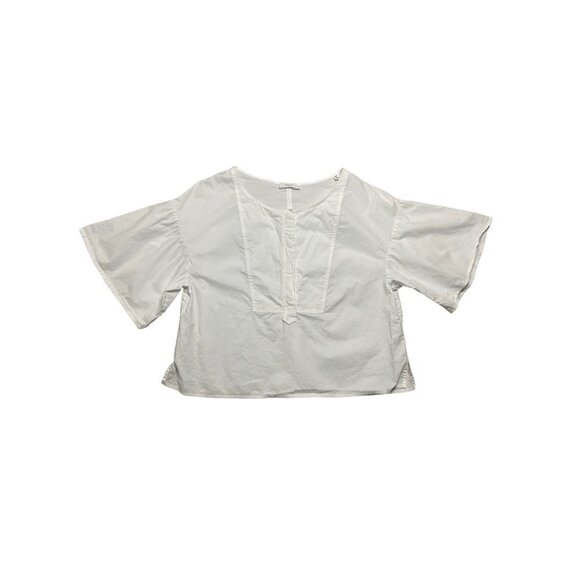 A.L.C. Kyrie White Cotton Top-sz 10 - Picture 3 of 12